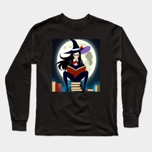 Bookworm Witch Long Sleeve T-Shirt